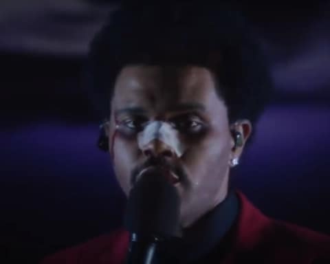 Watch The Weeknd Performs 'Blinding Lights' on Jimmy Kimmel Live
