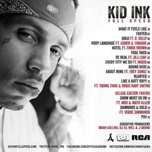 Kid Ink Announces New Album Full Speed With Cover Art, Release Date,Tracklist