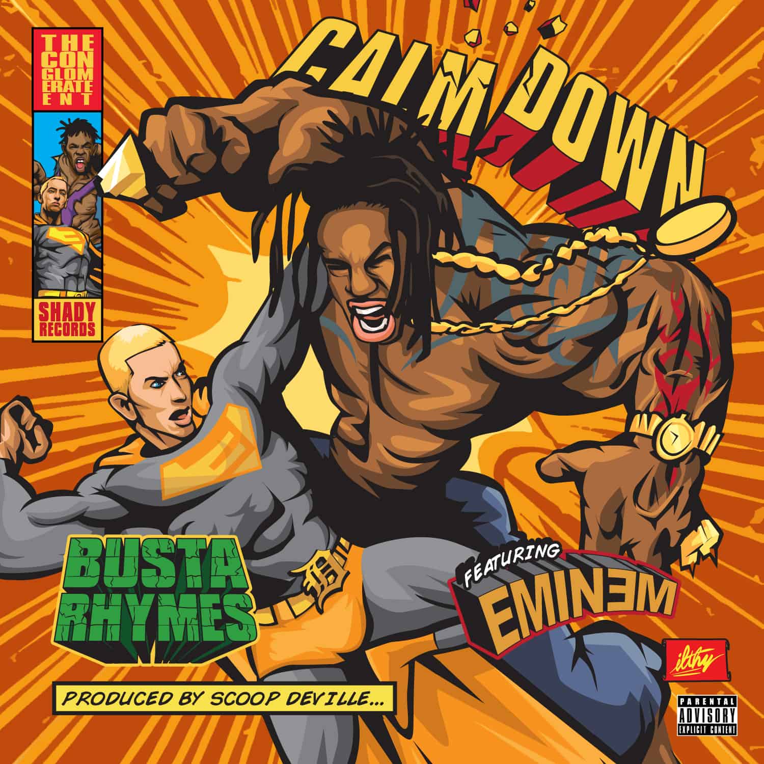 Busta Rhymes ft. Eminem - Calm Down (Lyric Video)