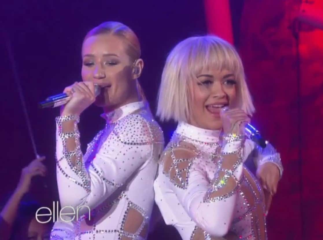 Iggy Azalea And Rita Ora Perform Black Widow On Ellen