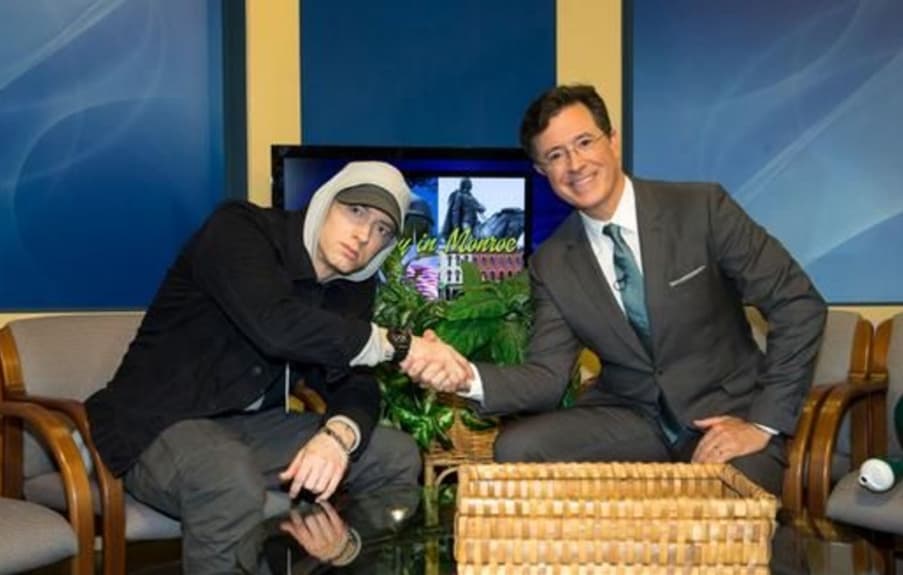 Eminem Interview With Stephen Colbert on a Public Access Show In Detroit