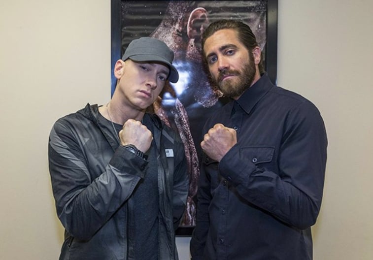Eminem & Jake Gyllenhaal Makes Surprise Appearance On Southpaw Screening
