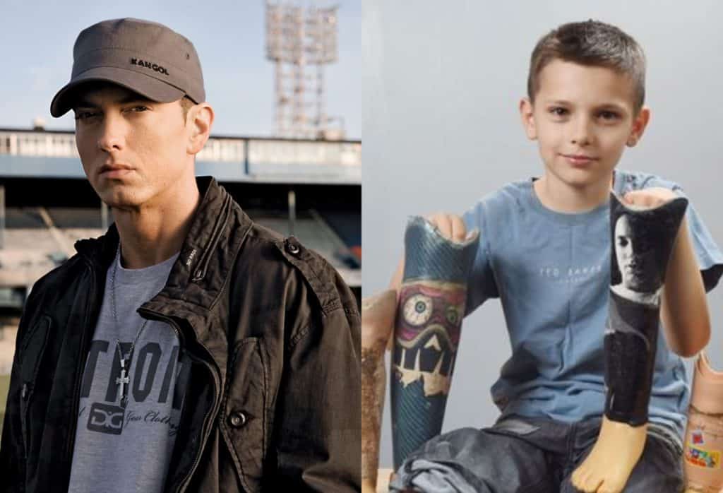 Eminem Responds to 10-Yr Old Superfan with Prosthetic Leg
