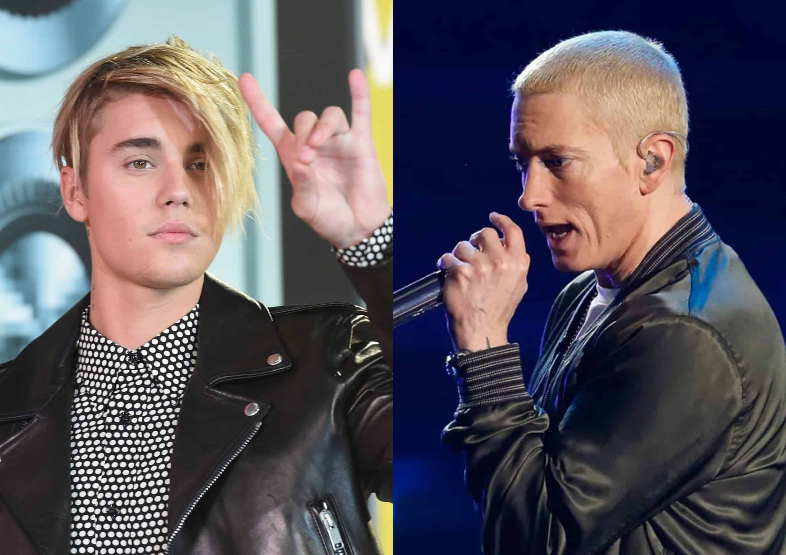 Justin Bieber Rank Eminem in his Top 5 Male Pop Stars Of All Time List