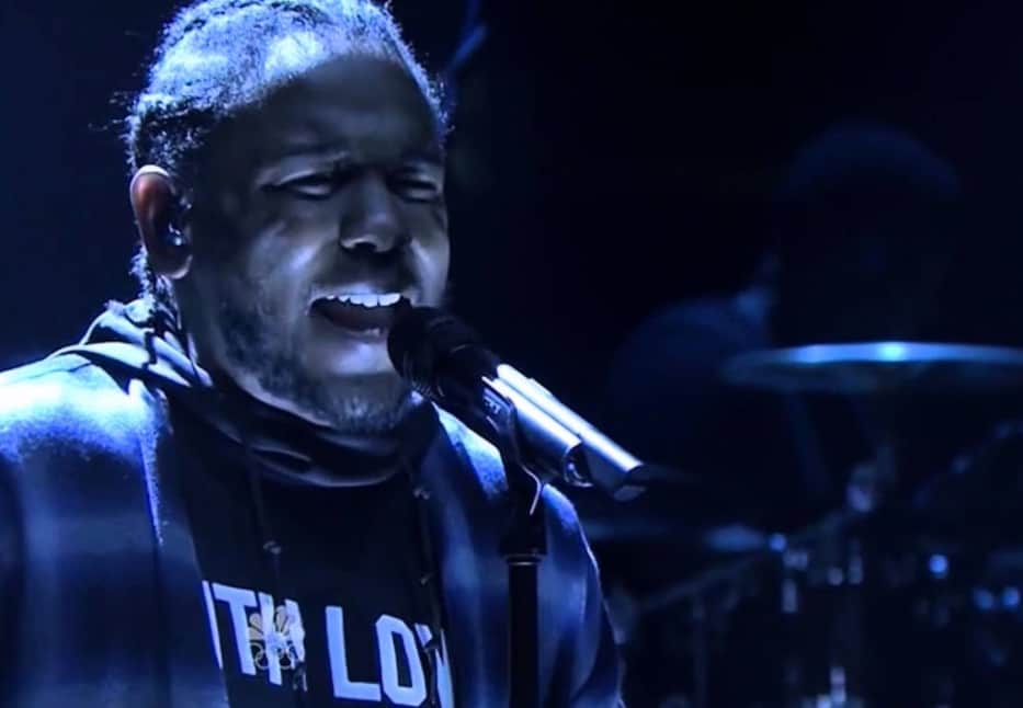 Kendrick Lamar Performs Blue Faces Live on Jimmy Fallon