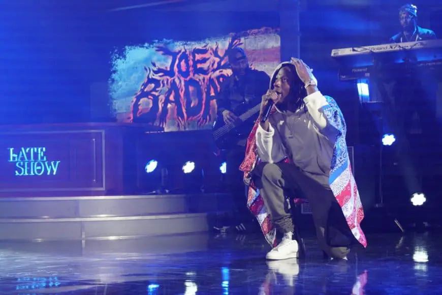 Watch Joey Badass Performs Land of The Free on Late Show With Stephen Colbert