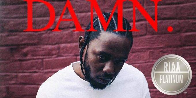 Kendrick Lamar's DAMN. is now Certified Platinum