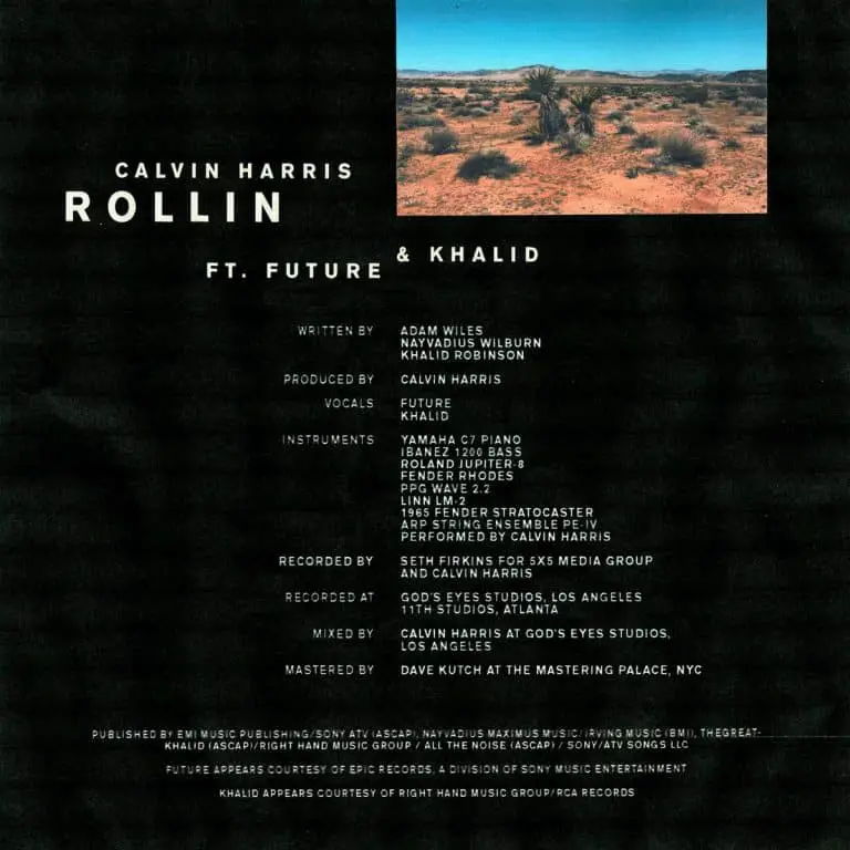 New Music Calvin Harris (Ft. Future & Khalid) - Rollin