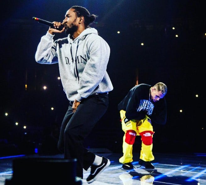 Watch Chris Brown Brings Out Kendrick Lamar at Party tour in Anaheim, California