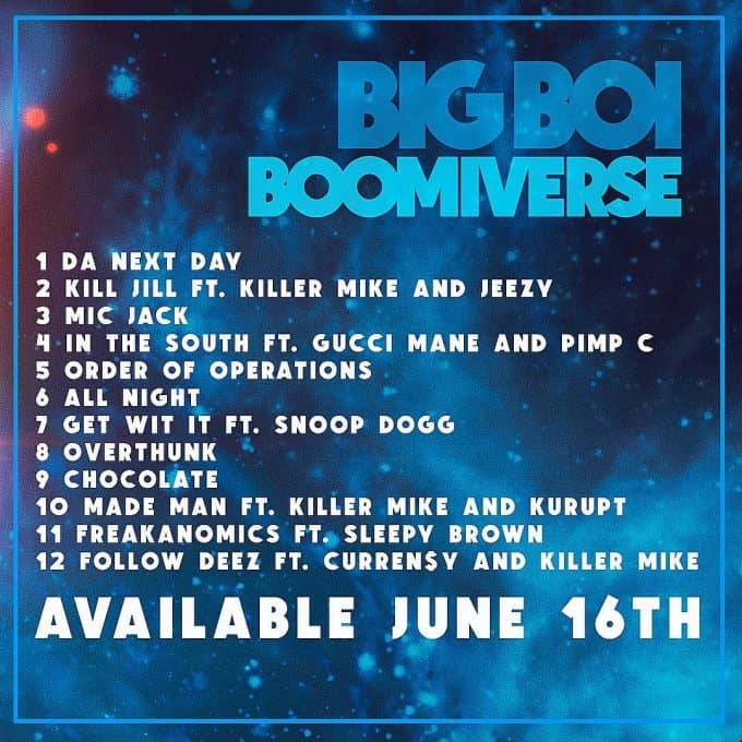 Big Boi Boomiverse Tracklist