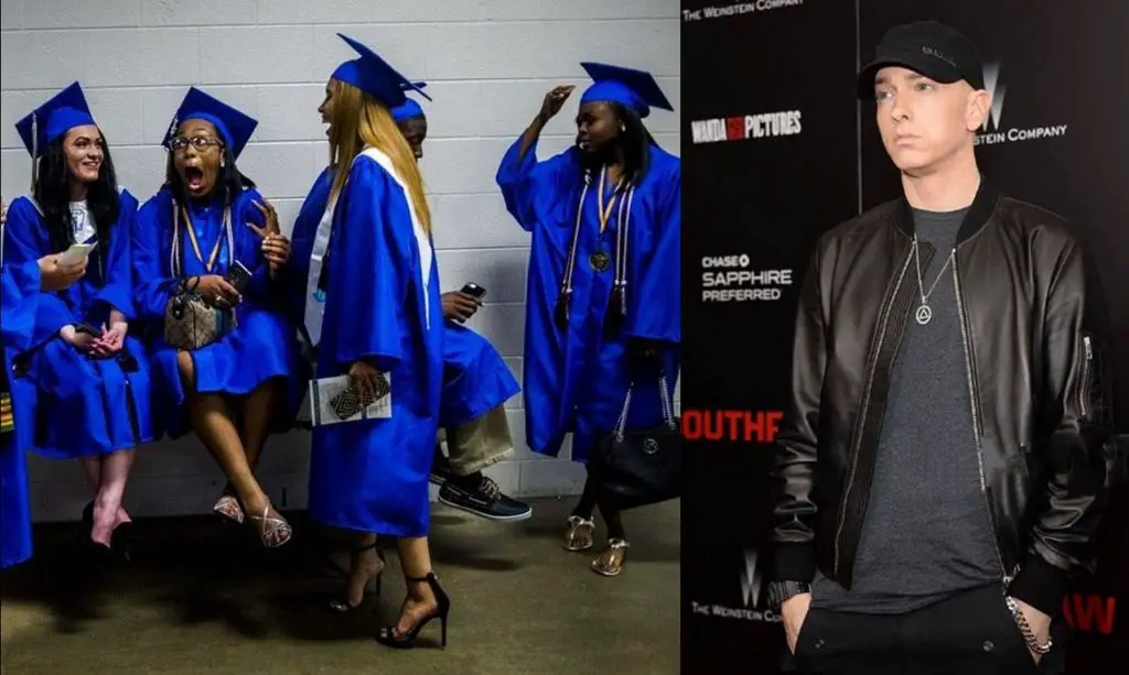 Eminem Surprises 2017 Flint Graduates with a Recorded Message & A Pair of Headphones