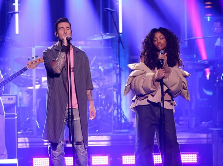 Watch Maroon 5 & SZA - What Lovers Do (Live on Jimmy Fallon)