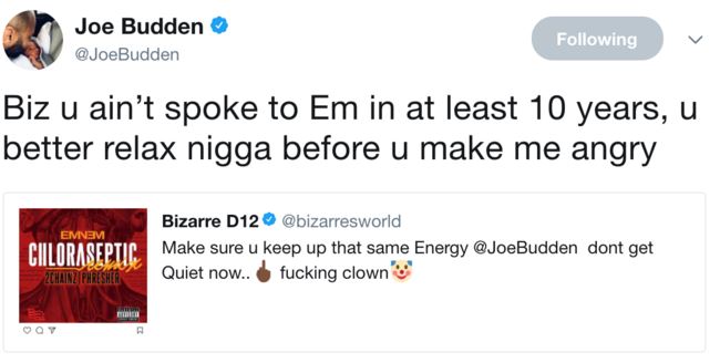 Bizarre & 50 Cent Think Eminem Dissed Joe Budden on Chloraseptic Remix; Joe Responds