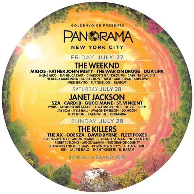 The Weeknd, Janet Jackson & The Killers To Headline Panorama Fest 2018