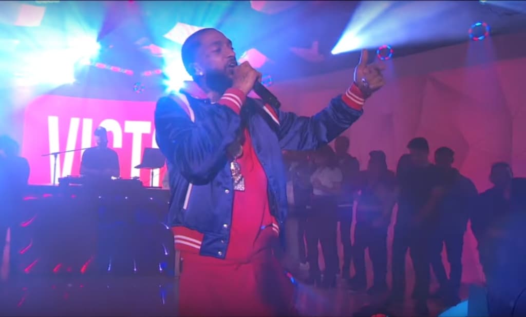 Watch Nipsey Hussle Performs Last Time That I Checc'd on MTV TRL