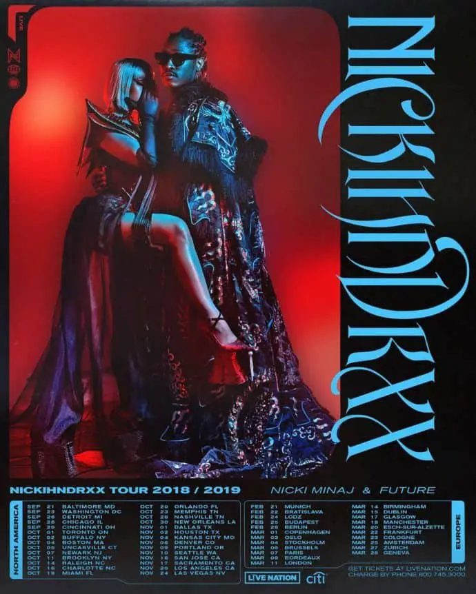 Nicki Minaj & Future Announces Joint 'NickiHndrxx' US & Europe Tour
