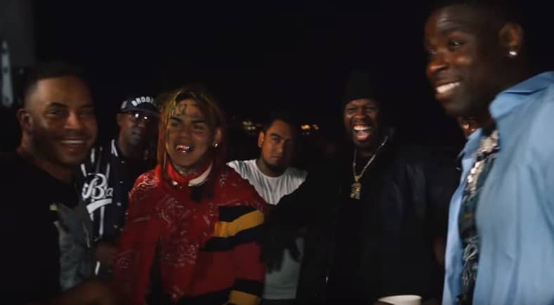 Watch Behind The Scenes Video For 50 Cent, Uncle Murda, Casanova & 6ix9ine's Get The Strap