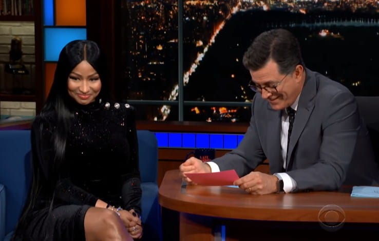 Watch Nicki Minaj's Interview on The Late Show with Stephen Colbert