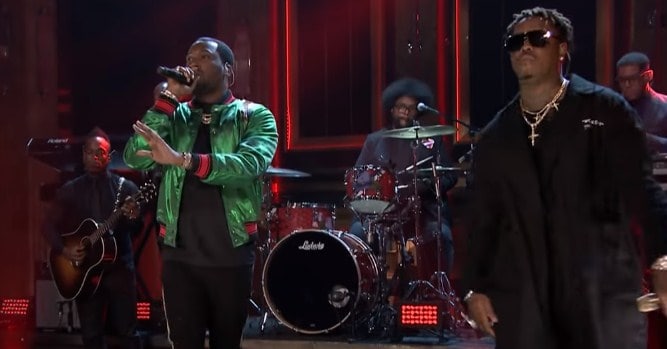 Meek Mill Performs Dangerous with PnB Rock & Jeremih on Jimmy Fallon Show