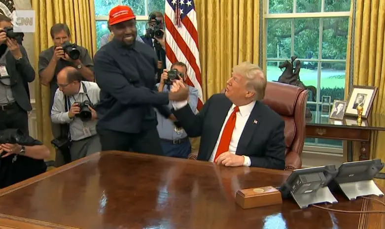 Watch Kanye West Meets Donald Trump in the Oval Office at White House