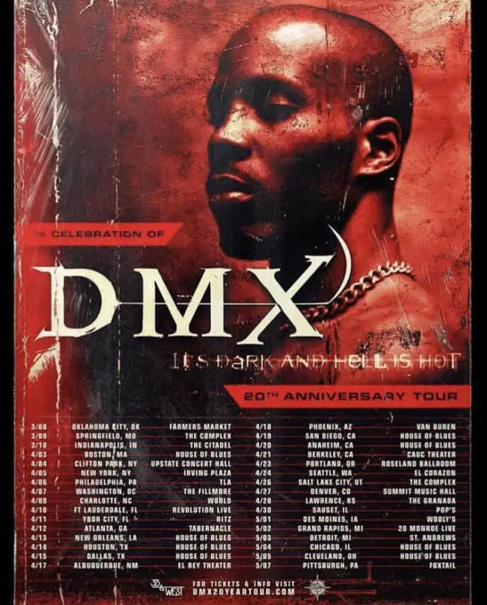 DMX Announces It's Dark and Hell is Hot 20th Anniversary Tour