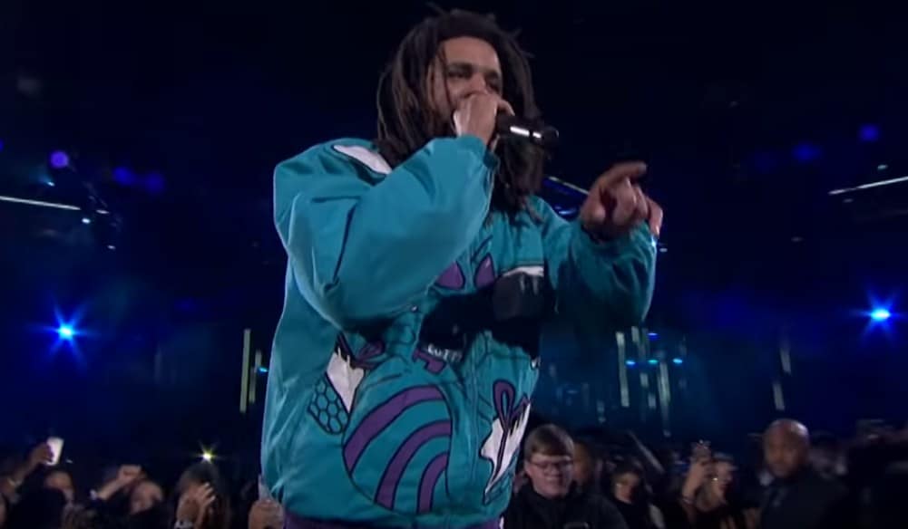 Watch J. Cole Performs Medley at 2019 NBA All-Star Game Halftime Show