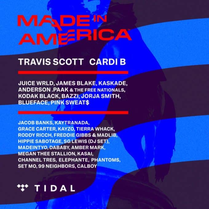 Travis Scott & Cardi B to Headline Made In America 2019 Festival