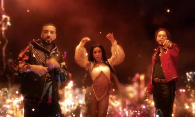 New Video French Montana - Writing on the Wall (Feat. Post Malone & Cardi B)