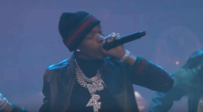 Watch Lil Baby Performs 'Woah' on Jimmy Fallon Show