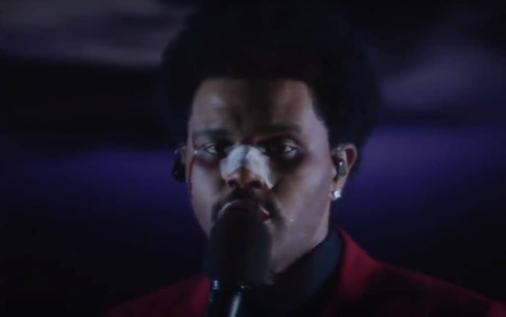 Watch The Weeknd Performs 'Blinding Lights' on Jimmy Kimmel Live