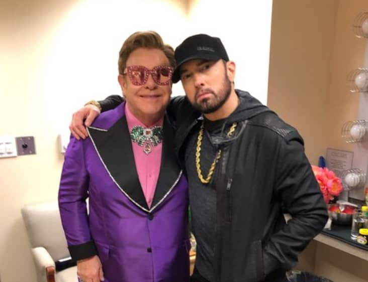 Eminem Reunited with Elton John at the Oscars