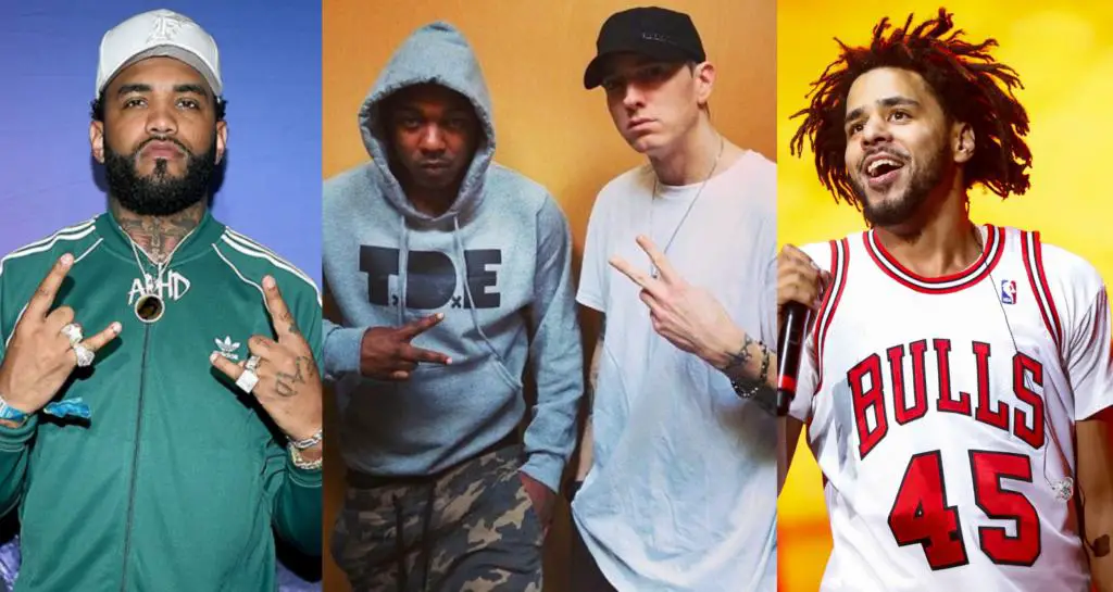 Watch Eminem Includes Kendrick Lamar, J. Cole & Joyner Lucas In His List of Top Rappers
