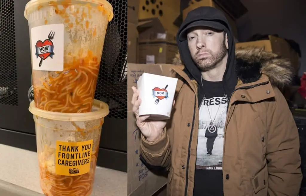 Eminem Sponsored Mom's Spaghetti Meals For Detroit Medical Center Workers