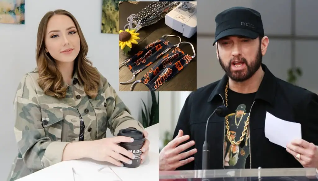 Eminem's Daughter Hailie Jade Makes Face Masks For Family & Friends