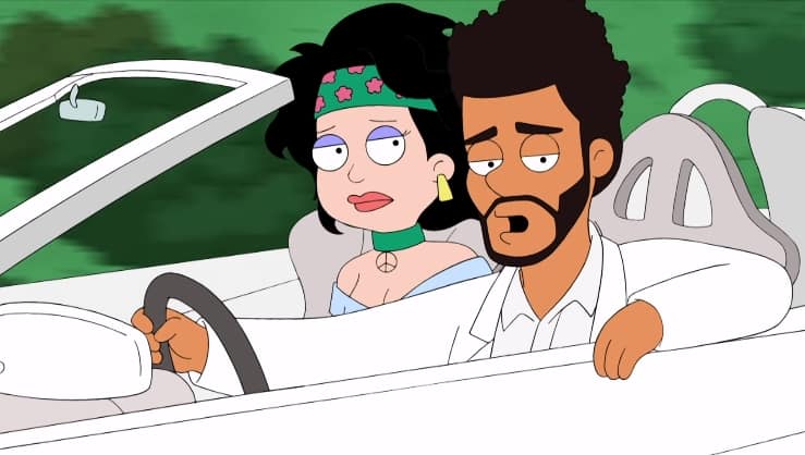 Watch The Weeknd Debuts A New Song I'm A Virgin on American Dad