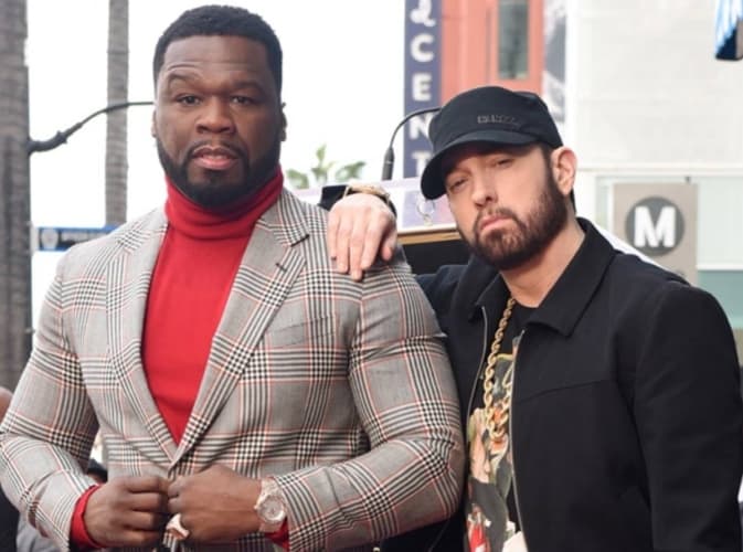 50 Cent Celebrates Spotify Milestone, Calls Eminem 