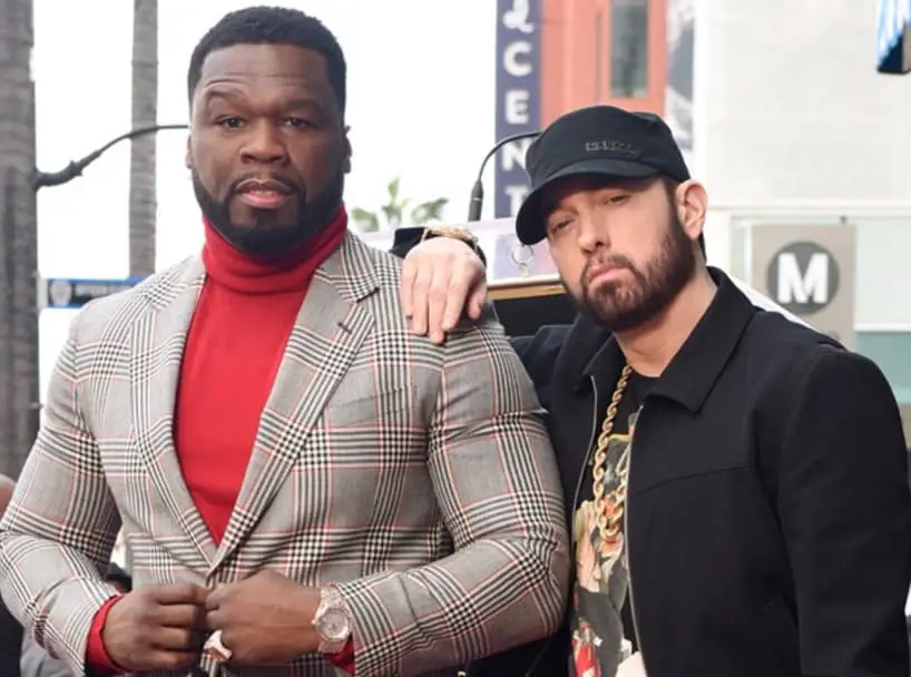 50 Cent Celebrates Spotify Milestone, Calls Eminem The Best Rapper in the World