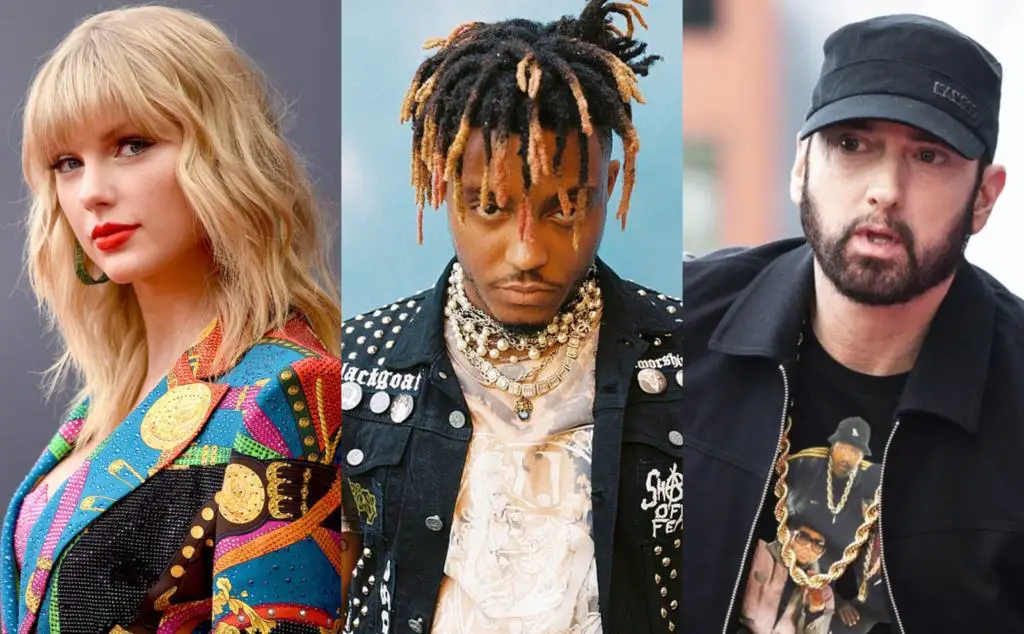 Taylor Swift Dethrones Juice WRLD for Biggest Spotify Debut of 2020, Eminem Slips Two Positions in One Week