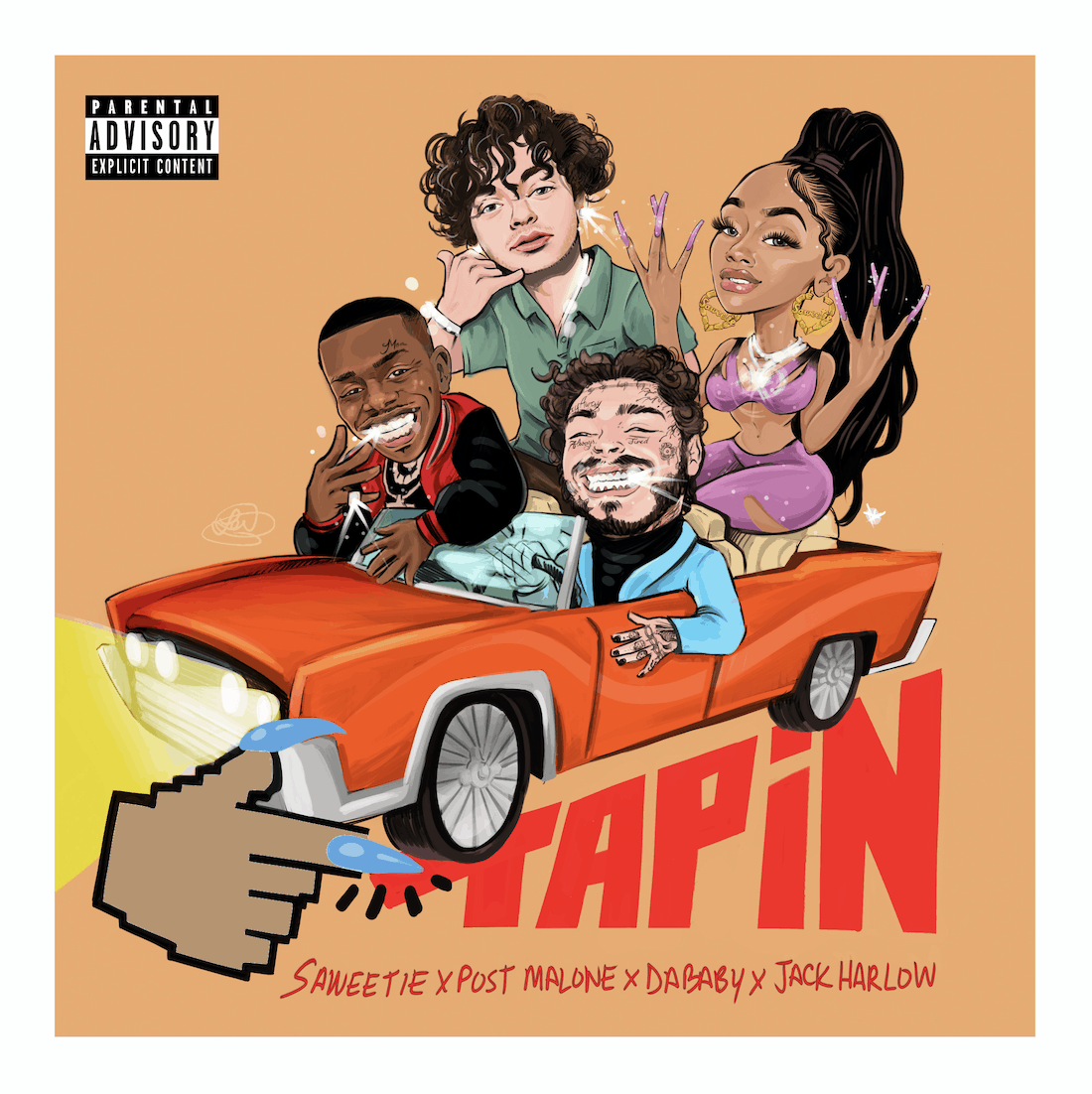 New Music Saweetie - Tap In (Remix)(Feat. Post Malone, DaBaby & Jack Harlow)