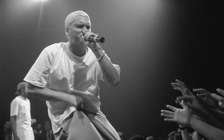 Throwback Eminem Strips For A Female Fan In A Rare Video