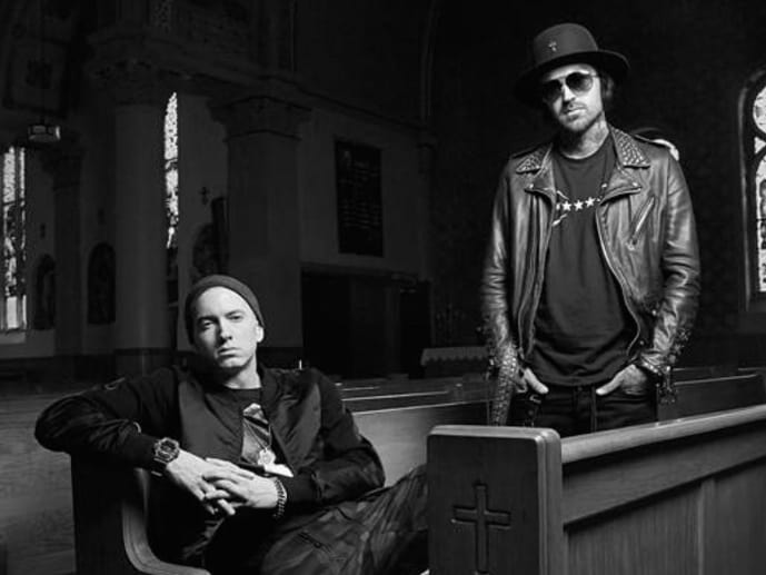 Yelawolf on Eminem Marshall's the Homie, Hats off to Marshall