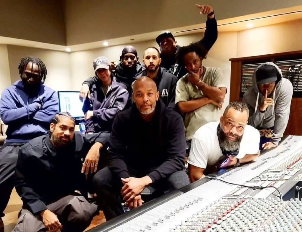 After Releasing From Hospital, Dr. Dre is Back In The Studio with Aftermath Producers