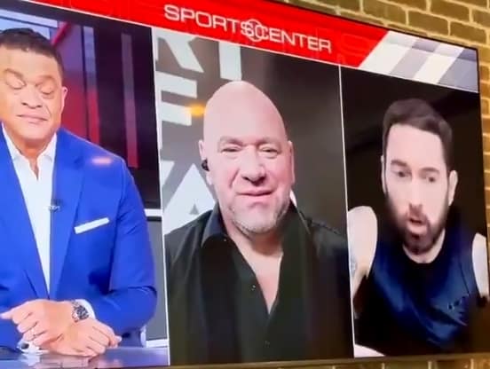 Watch Is Eminem Taking Shots At Dana White on ESPN's Sports Center