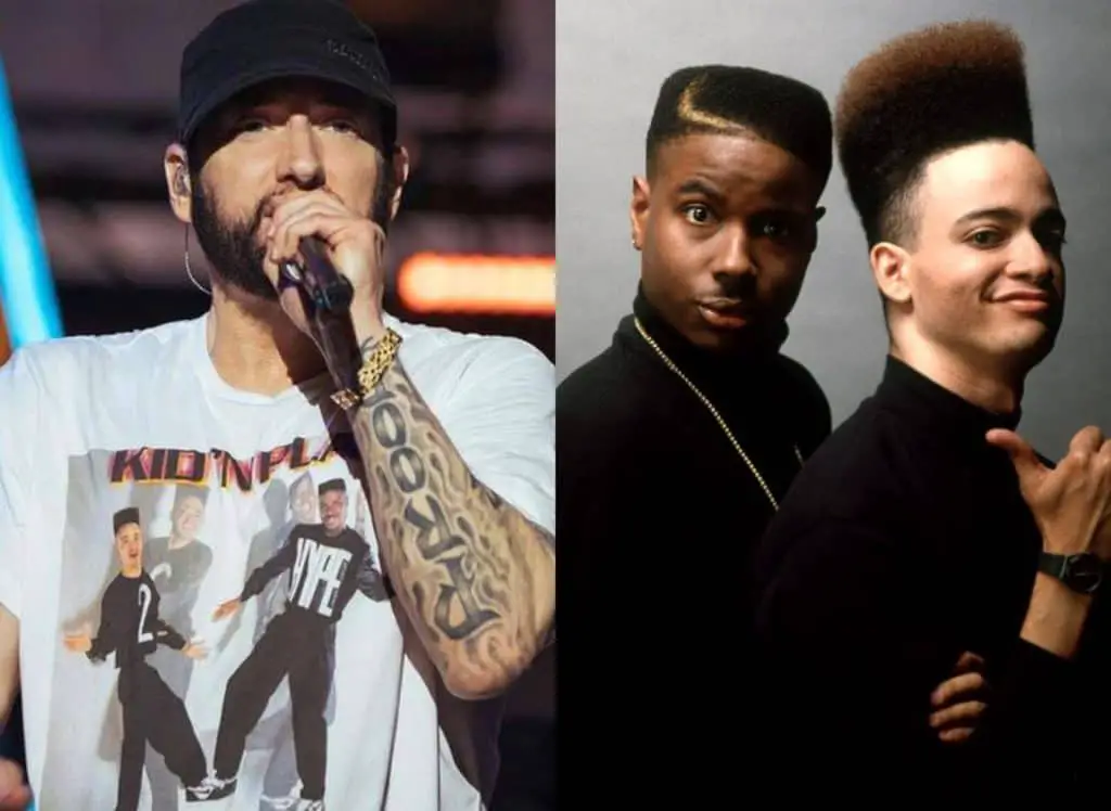Kid 'n Play Rapper Praises Eminem For Rocking Shirt with Their Poster