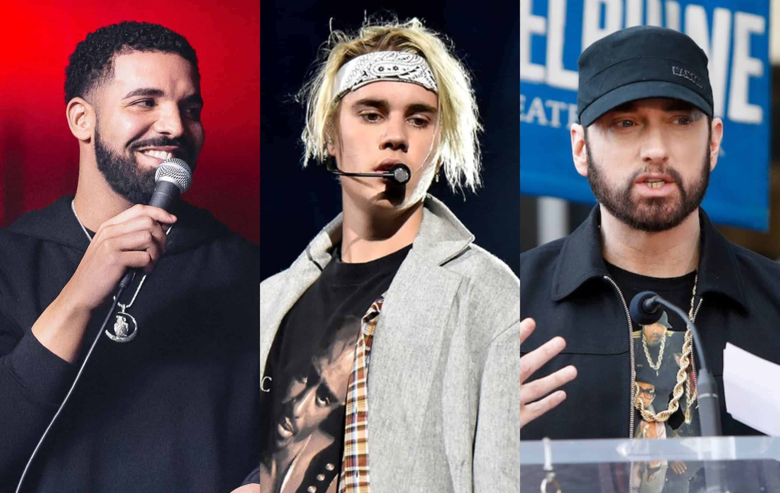 Justin Bieber Lists His Top 5 Rappers Feat. Eminem, Drake & More