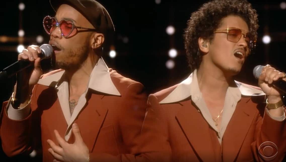 Watch Anderson. Paak & Bruno Mars Performs Leave The Door Open At GRAMMYs 2021