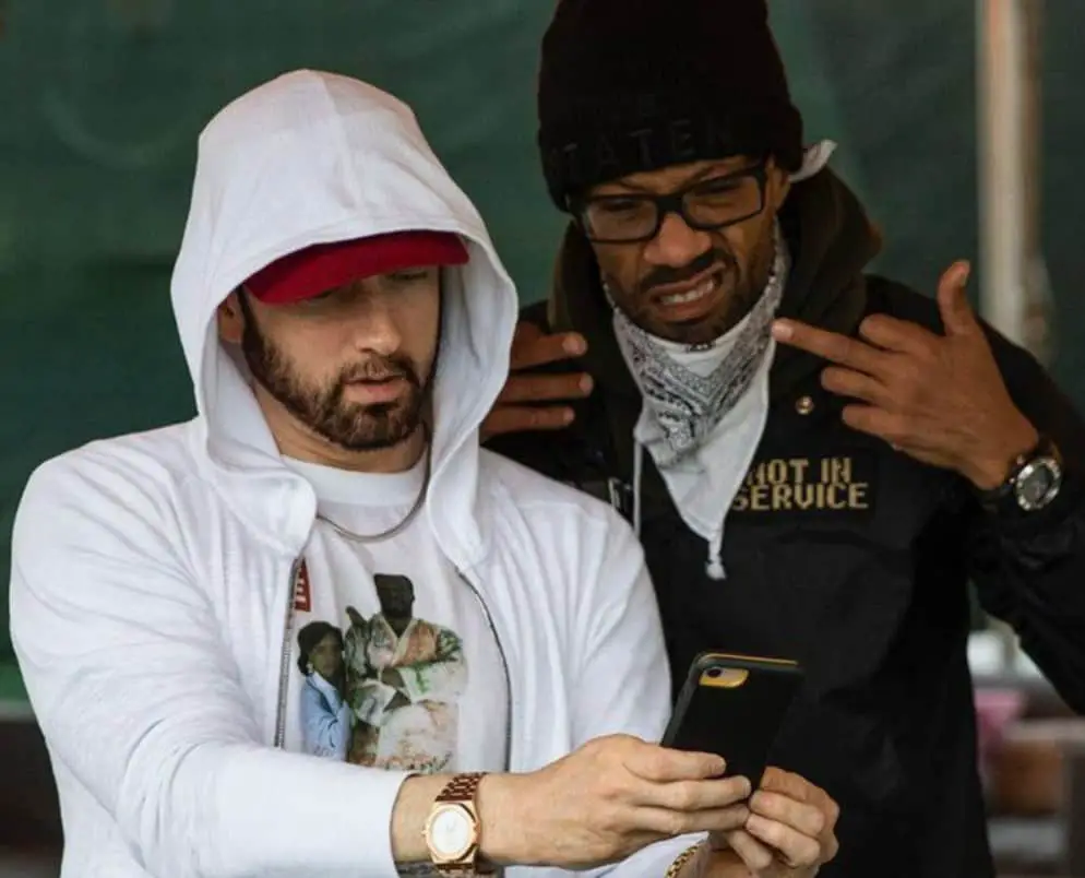 Redman Rocks Shirt With Eminem Quote in Method Man Verzuz Battle
