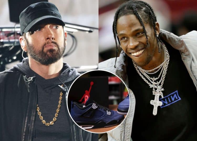 Travis Scott Rocks Eminem Air Jordan 