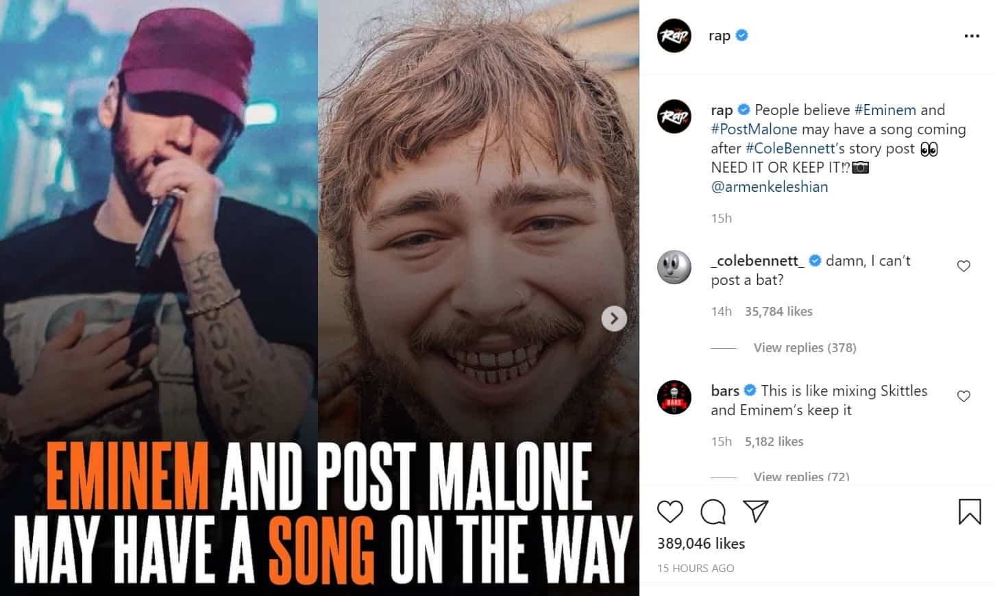 Cole Bennett Debunks Rumors of Eminem & Post Malone Collaboration