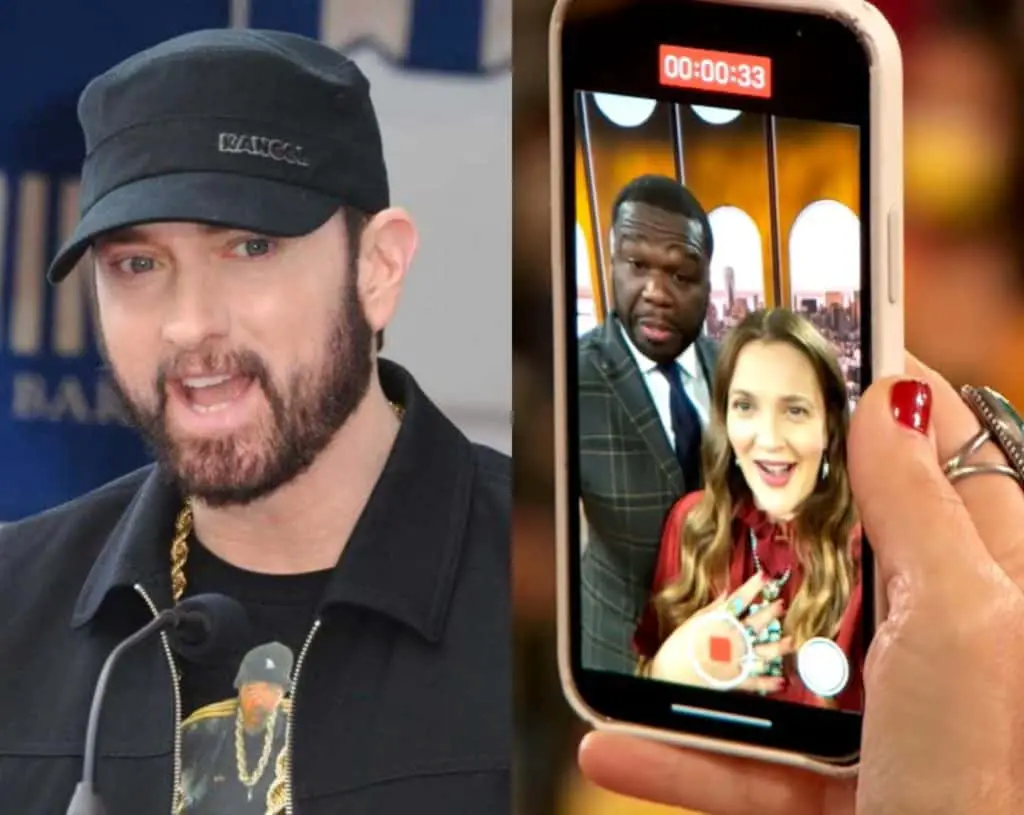 50 Cent Reveals Eminem's Text In Response To Drew Barrymore Video Message